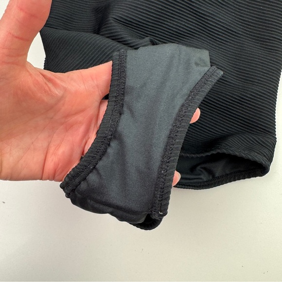 BCBG Generation Black Cutout One Piece Bathing Suit Swimsuit size Medium - Picture 4 of 12